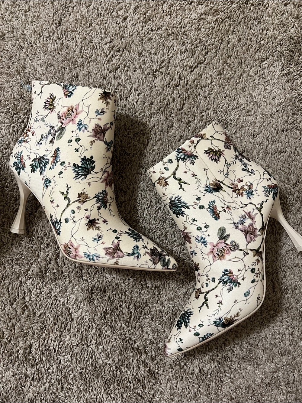 Nicola Bathie x Antonio Melani Floral Boots.